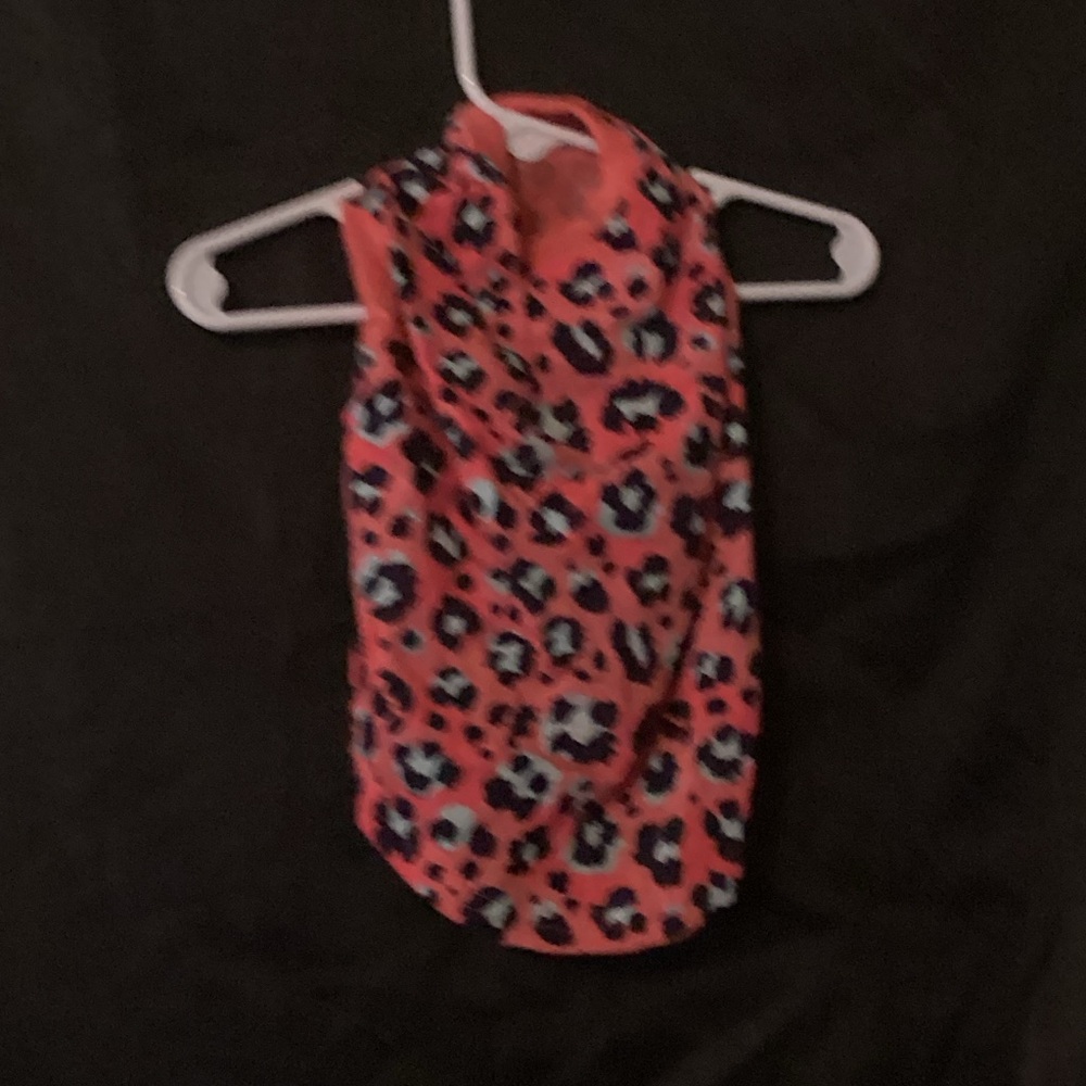 Kids Pink Leopard Print Sleeveless Vest